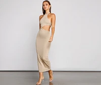 Endless Summer Halter Cutout Dress