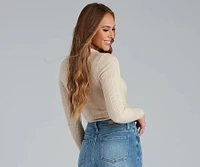 Preppy Affair Henley Long Sleeve Bodysuit