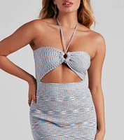 Cool Girl Vibes Space Dye Mini Dress