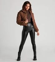 Classic Ribbed Knit Turtleneck Bodysuit