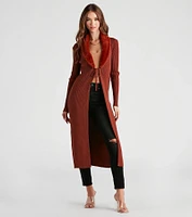 Forever Fabulous Faux Fur Knit Duster