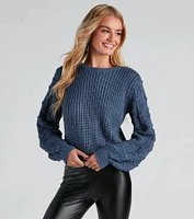 Cozy Up Cropped Knit Sweater
