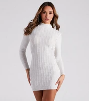 The Knit Cable Sweater Dress