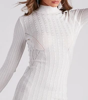 The Knit Cable Sweater Dress