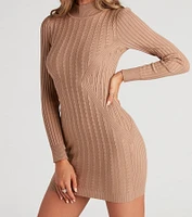The Knit Cable Sweater Dress
