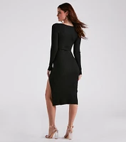 Put A Ring On It Sweater Midi Dress