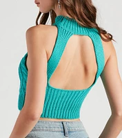 Look Back At Me Cable Knit Top