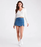 The It Knit Crop Cardigan Sweater