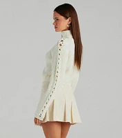 Fall Favorite Turtleneck Braided Sleeve Sweater