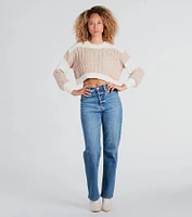 A Toast To Cute Chenille Striped Sweater