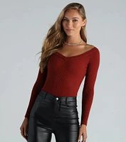 Basic Must-Have Ribbed Knit Bodysuit
