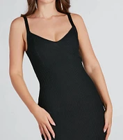 Fashionable Chic Sweater Maxi Dress