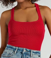 Sexy Comeback Sleeveless Cutout Back Bodysuit