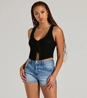 Dreamy Western Vibes Sleeveless Crochet Vest