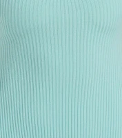 Perfectly Stylish Sleeveless Ribbed Knit Midi Dress