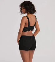 Sunset Serenity V-Neck Crochet Crop Top
