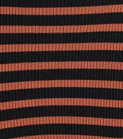 Trendy Staple Striped Ribbed Knit Midi Dress