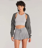 Sweet And Cozy Oversized Knit Sweater Bolero