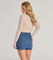 Cozy Charm Cropped Knit Cardigan