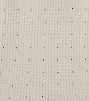Cozy Sparkle Rhinestone Ribbed Knit Sweater