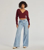 Feeling Cozy Ribbed Knit Long Sleeve Top