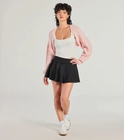 Sweet And Cozy Oversized Knit Sweater Bolero