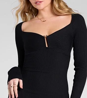 Made To Impress Long Sleeve Bodycon Midi Dress