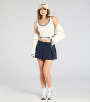 Striped And Stylish Knit Tank Top