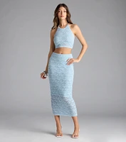 Blissful View Halter Crochet Crop Top