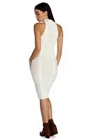 Snowed Sweater Midi Dress