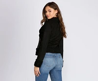 Penny-Lane Faux Suede Jacket