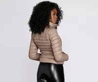 Lightweight Nylon Puffer Jacket