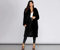 Long Line Fringe Coat