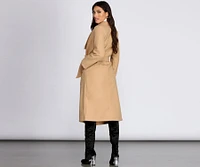 Taking Care Of Business Belted Coat