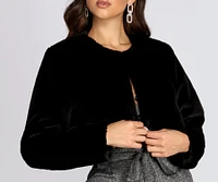 Faux Fur Crop Jacket