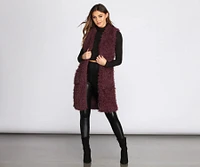 Love To Layer Long Faux Fur Vest
