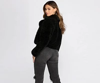 Faux Fur Moto Jacket