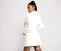 So Fab Fleece Belted Trench Coat