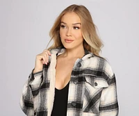 Cozy Plaid Sherpa Lined Shacket