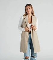 Autumn Chill Faux Wool Vest