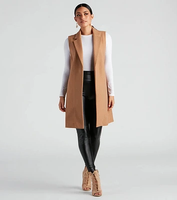 Autumn Chill Faux Wool Vest