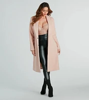 Winter Beauty Wool Trench Coat