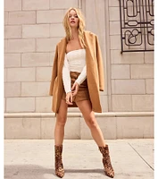 Perfect Chic Faux Wool Trench Coat