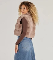 Perfectly Luxe Faux Fur Cropped Vest