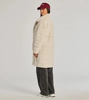 Timeless Glam Faux Fur Trench Coat