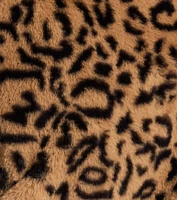 Luxe Glam Leopard Print Faux Fur Jacket