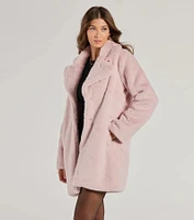 Luxe Layer Faux Fur Trench Coat