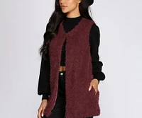 Pretty And Posh Faux Fur Vest