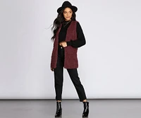 Pretty And Posh Faux Fur Vest