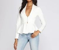 Professional Peplum Blazer